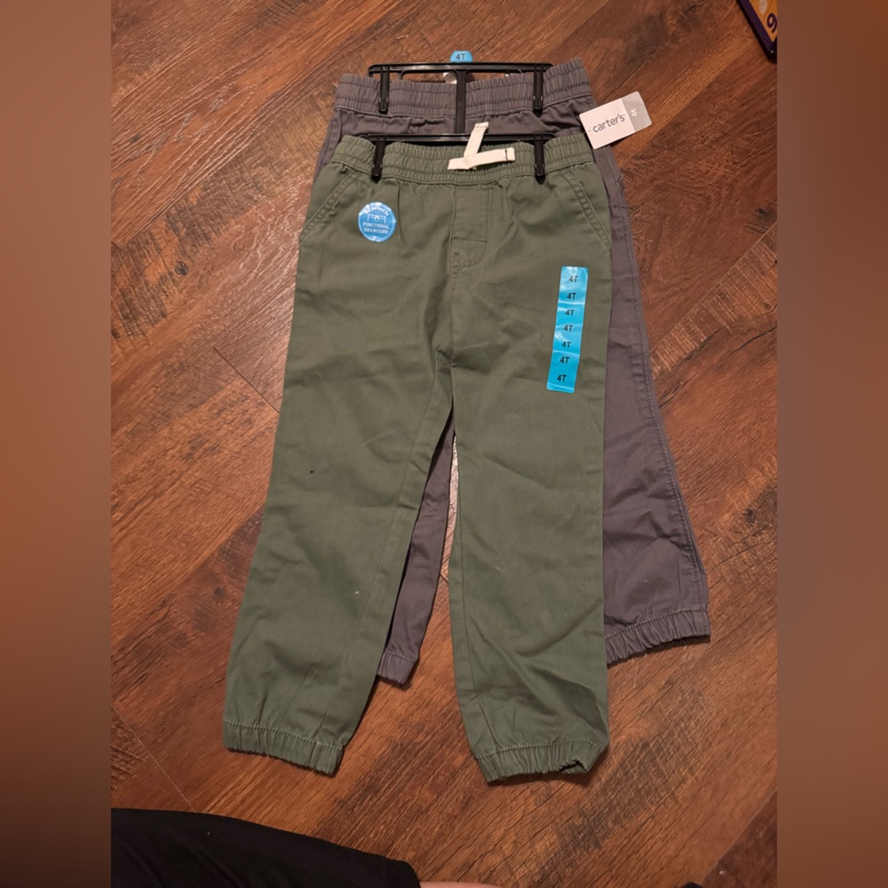 Toddler Boys Green Casual Pants